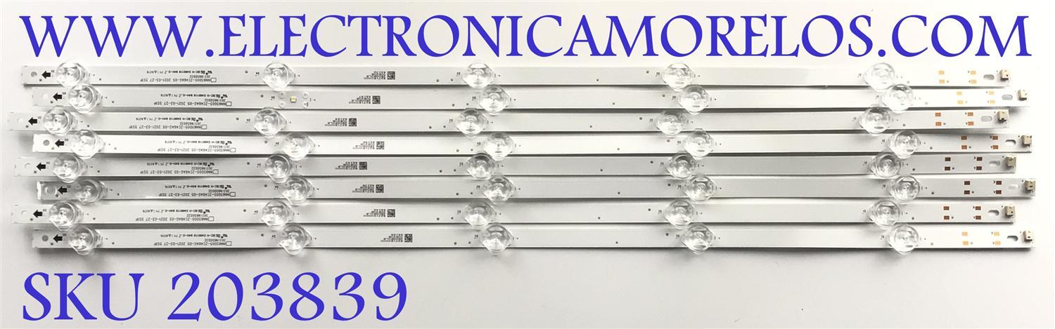 KIT DE LED'S PARA TV VIZIO ( 8 PZ ) / NUMERO DE PARTE 303IN650032 / INN65D05-ZC46AG-05  / B231E0000 / PANEL V650DJ4-D03 / MODELO V655-J09